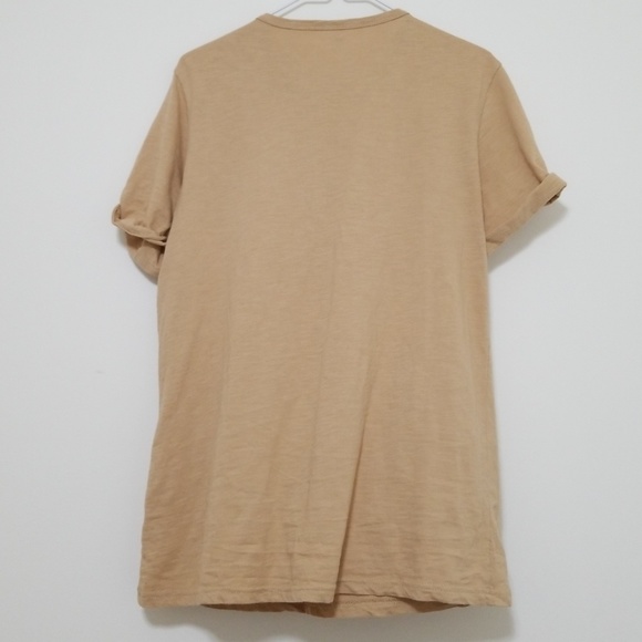 🔥3 for $20 | Lace Up Tan Shirt - Picture 5 of 5